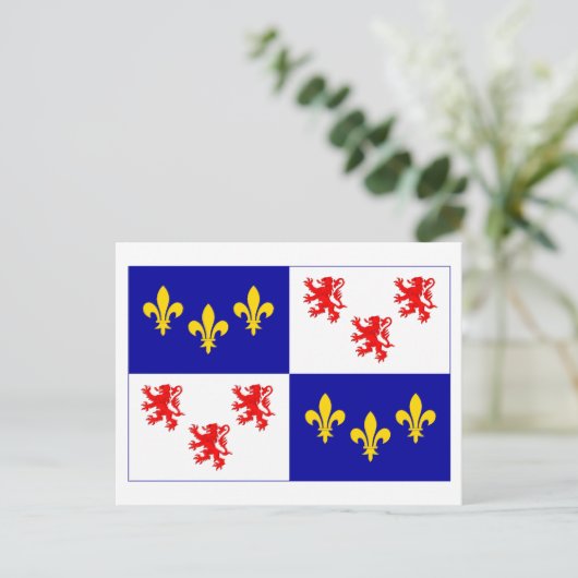 Picardische vlag briefkaart (Staand voorkant)