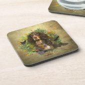 Picardy Spaniel, jachtseizoen Bier Onderzetter (Linkerzijde)