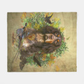 Picardy Spaniel, jachtseizoen Fleece Deken (Voorkant (Horizontaal))