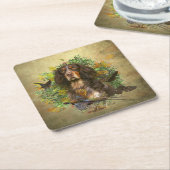 Picardy Spaniel, jachtseizoen Kartonnen Onderzetters (Schuin)