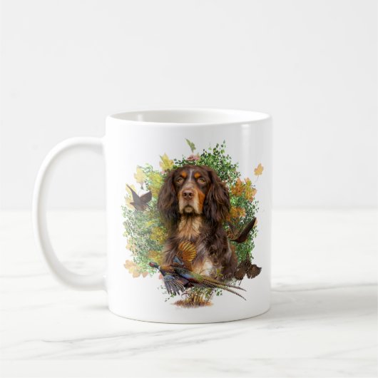 Picardy Spaniel, jachtseizoen Koffiemok (Links)