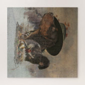 Picardy Spaniel, jachtseizoen Legpuzzel (Horizontaal)