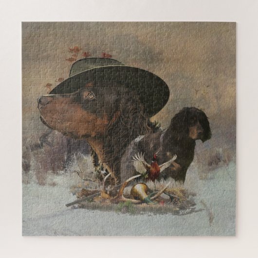 Picardy Spaniel, jachtseizoen Legpuzzel (Verticaal)