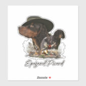 Picardy Spaniel, jachtseizoen Sticker (Vel)