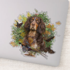 Picardy Spaniel, jachtseizoen Sticker