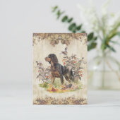 Picardy Spaniel, vogeljacht Feestdagenkaart (Staand voorkant)