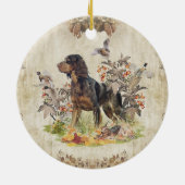 Picardy Spaniel, vogeljacht Keramisch Ornament (Achterkant)