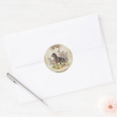 Picardy Spaniel, vogeljacht Ronde Sticker (Envelop)