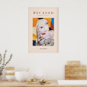 Picasso Blond Vrouw Abstract Portret Print (Keuken)