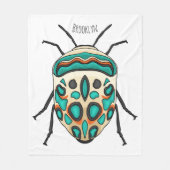 Picasso bug cartoon illustratie fleece deken (Voorkant)