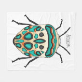 Picasso bug cartoon illustratie fleece deken (Voorkant (Horizontaal))