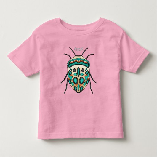 Picasso bug cartoon illustratie kinder shirts (Voorkant)