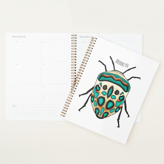 Picasso bug cartoon illustratie planner (Display)