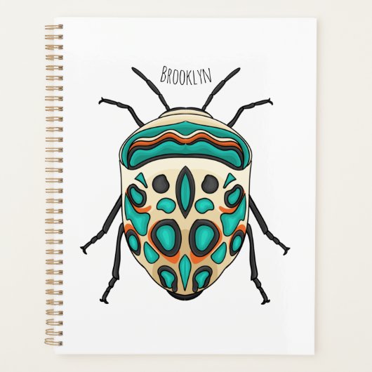 Picasso bug cartoon illustratie planner (Voorkant)