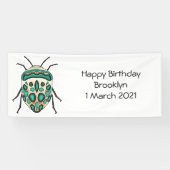 Picasso bug cartoon illustratie spandoek (Horizontaal)