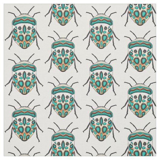 Picasso bug cartoon illustratie stof (Swatch)