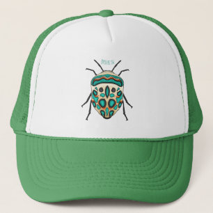 Picasso bug cartoon illustratie trucker pet