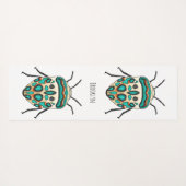 Picasso bug cartoon illustratie yogamat (Achterkant (horizontaal))