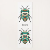 Picasso bug cartoon illustratie yogamat (Achterkant)