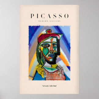 Picasso Buste Portret Abstracte Kunstprint Kleurri Poster