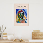 Picasso Buste Portret Abstracte Kunstprint Kleurri Poster (Keuken)
