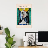 Picasso Buste Zittende Vrouw962 Kunstprint Abstrac Poster (Thuiskantoor)