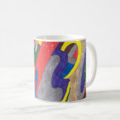 "Picasso Cat" Abstracte art Mok (Voorkant rechts)