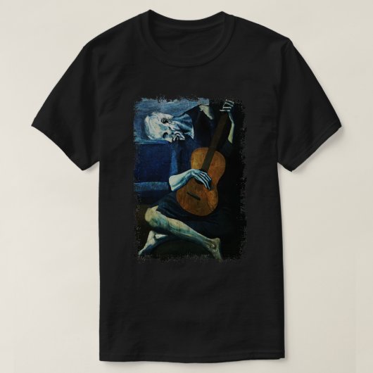 Picasso de oude gitarist t-shirt (Design voorkant)