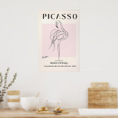 Picasso Flamingo Kunstprint Mid-Century Modern Vog Poster (Keuken)