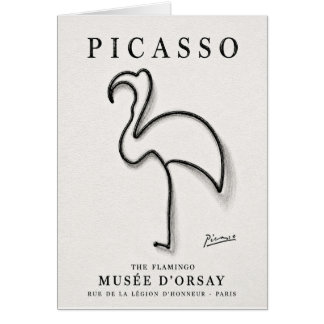 Picasso Flamingo Print | Minimalistische Flamingo 