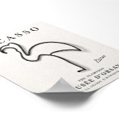 Picasso Flamingo Print | Minimalistische Flamingo (Hoek)