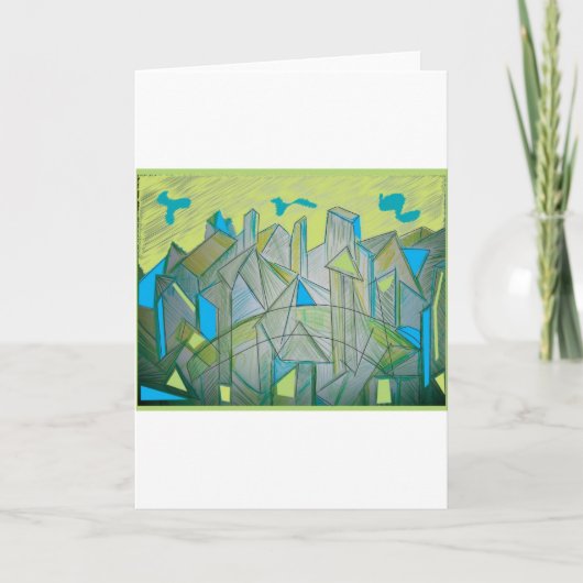 Picasso-geïnspireerd Wenskaart Kaart (Voorkant)