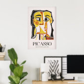 Picasso gestileerd portret Jacqueline962 Abstract Poster (Thuiskantoor)