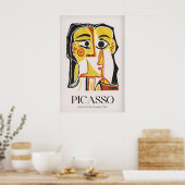 Picasso gestileerd portret Jacqueline962 Abstract Poster (Keuken)