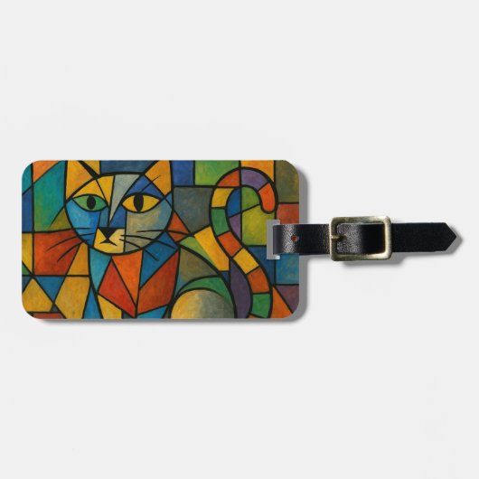 Picasso-kattencollage Bagagelabel (Voorkant horizontaal)