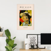 Picasso Lachende Vrouw Abstract Portret Poster (Thuiskantoor)