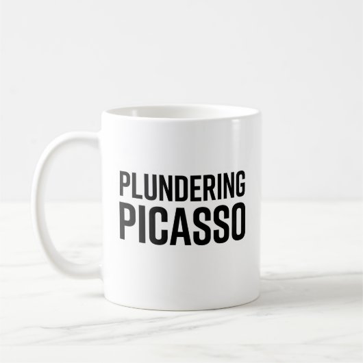 Picasso leegplunderen koffiemok (Links)