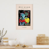 Picasso Lezend Paar Abstracte Figuren Kunstprint Poster (Keuken)