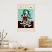 Picasso Maya met pop938 Portretprint Kind Poster (Keuken)