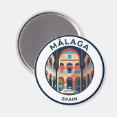 Picasso Museum, Málaga Spanje Magneet (Voorkant / Achterkant)