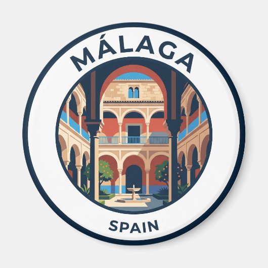 Picasso Museum, Málaga Spanje Magneet (Voorkant)