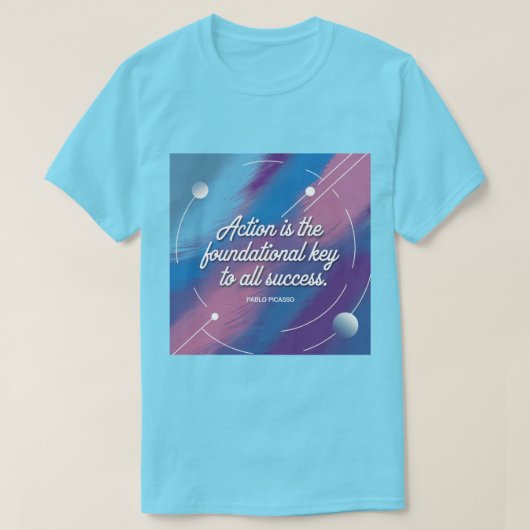 Picasso Productivity Quote T-shirt (Design voorkant)