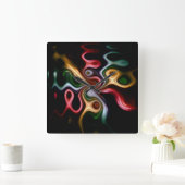 Picasso-Roos Vierkante Klok (Huis)