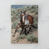 Picasso slaat wild paard Wenskaart Kaart (Binnen)