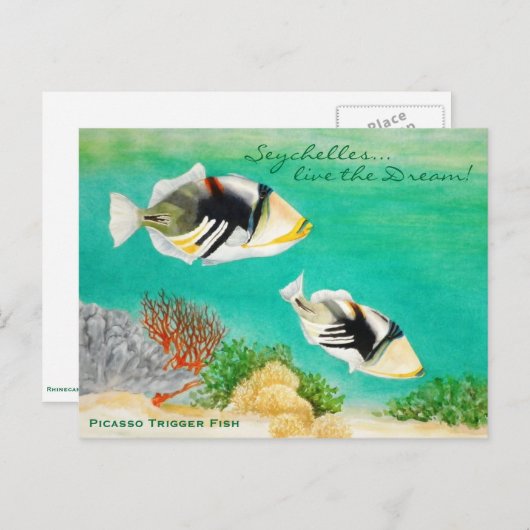 Picasso Trigger Fish Briefkaart (Voorkant / Achterkant)