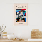 Picasso Vrouw Baret Abstract Portret Kunstprint Poster (Keuken)