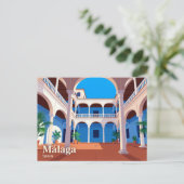Picassomuseum, Málaga Spanje Briefkaart (Staand voorkant)