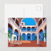 Picassomuseum, Málaga Spanje Briefkaart (Voorkant / Achterkant)