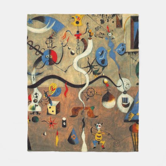 Picasso's carnaval fleece deken (Voorkant)
