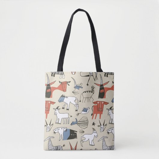 Picasso's Menagerie Canvas tas (Voorkant)